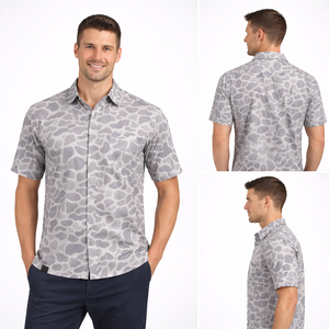 Chemises de randonnée et de chasse pour hommes, design personnalisé, UPF 50+, respirantes, séchage rapide, protection solaire, performance, boutonnées - Product Image 1