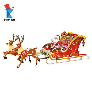 <span class=keywords><strong>Puzzle</strong></span> 3D Traîneau de Noël, <span class=keywords><strong>Cadeau</strong></span> Créatif DIY pour Enfants, Jouets de Noël pour Enfants - Product Image 2