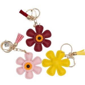 Le sac populaire, un accessoire best-seller sur Instagram, <span class=keywords><strong>porte</strong></span>-clés en cuir et <span class=keywords><strong>porte</strong></span>-clés créatif en émail tournesol, un cadeau original. - Product Image 5