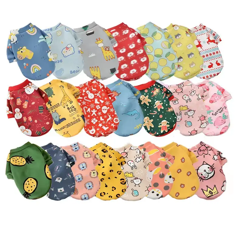 Wholesale new spring and autumn can be customized to design multi-style pet clothes