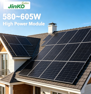 Panel Solar Bifacial de Alta Eficiencia 23.42% Solar 182mm Mono de Doble Vidrio Tipo N JKM 72HL4-(V) 595W - Product Image 2