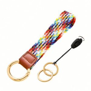 Wholesale Custom logo Wrist Strap Lanyard Safe Other <b>Leather</b> Custom Keychain <b>Keys</b> Lanyard - Product Image 4
