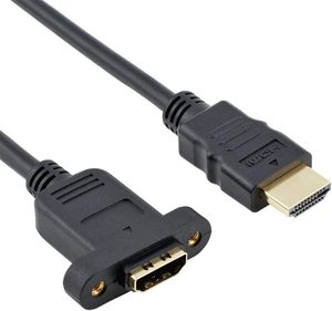 Câble d'extension HDMI SYONG haute vitesse mâle-femelle avec support à vis, compatible 1080P pour lecteur <span class=keywords><strong>Blu</strong></span>-<span class=keywords><strong>ray</strong></span>, téléviseur 3D, noir - Product Image 2