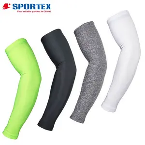 Manchons de compression personnalisés en polyester spandex protection UV, manchon de bras de compression, manchon de genou de compression