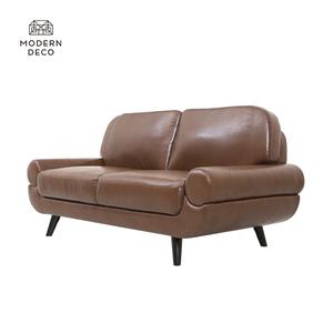 Canapé <span class=keywords><strong>causeuse</strong></span> en faux cuir, sans accoudoirs en similicuir noir marron, tapisserie de salon moderne, <span class=keywords><strong>2</strong></span> <span class=keywords><strong>places</strong></span> - Product Image 4