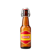 Botellas de Vino de Vidrio de 330/500/750/1000 ml, MOQ Grande, Grado Alimenticio, Tapa de Vidrio Hermética, Superficie Mate, Personalizables para Distribuidores de Supermercados