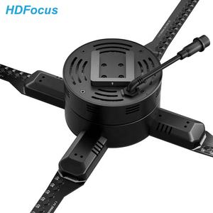 พัดลมโฆษณา LED 3 มิติ 4 ปีก ขนาด 1 เมตร อุปกรณ์แสดงผล 3 มิติเชิงพาณิชย์ รับผลิตแบบ OEM สำหรับการใช้งานในร่ม เช่น การศึกษา - Product Image 5