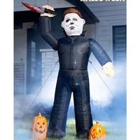 Michael Myers gonflable géant de 20 pieds avec couteau, modèle gonflable personnalisé de personnage d'horreur pour Halloween