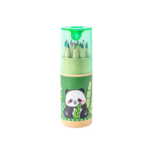 Lápices de colores Panda de 12 colores, 5.0 mm, HB, de madera, para colorear, para niños y estudiantes - Product Image 4