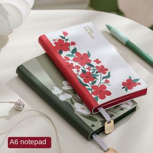 A6 Litchi Pattern Notebook High-End Office Work/Business Meeting Record Notepad Soft Leather Pocket <b>Journal</b> Customizable Logo - Product Image 2