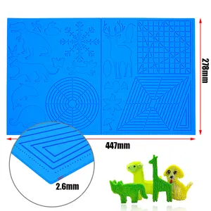 3D Pen Drawing Board Silicone Design Mat 3D Printing Pen Mat for Kids Adults