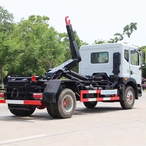 Camion benne à bras arrière diesel 6 roues neuf avec benne à conteneurs de 12 mètres cubes et moteur et boîte de vitesses - Product Image 6