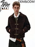 Veste Homme Cyberpunk Personnalisée Coupe Ample Streetwear Haut de Gamme OEM Vente en Gros Tendance Durable 2026 Logo Avant Respirante