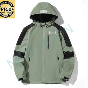 Custom Winter Warm Solid Color <b>Hooded</b> <b>Jacket</b> UPF50 Windproof and Waterproof Men's <b>Soft</b> <b>Shell</b> <b>Jacket</b> - Product Image 4