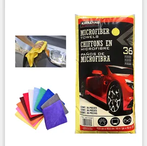 Auto Detailing Car Rags Car Terry Rag 80Polyester 20Polyamide Microfiber Car Towel 36Pack Towel Auto