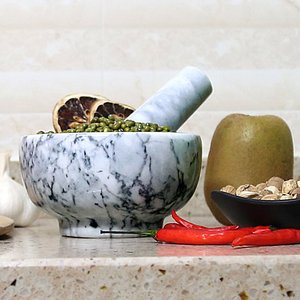 Haute qualité marbre ail presse sel herbe huile épices mortiers et <span class=keywords><strong>Pestal</strong></span> ensemble pour cuisine - Product Image 4
