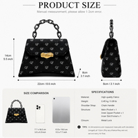 Damen Handtasche PU-Leder Schultertasche mit Kettengriff Modische Alltags- und Reisetasche Kundenspezifischer Großhandel