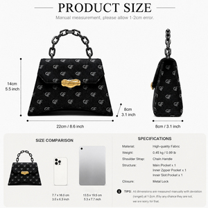 Bolso de Mano para Mujer, de Cuero PU, con Cadena, para Uso Diario, Trabajo, Viajes, Personalizable, Venta al Por Mayor - Product Image 6