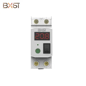Disjuntor de circuito inteligente, BX-V131 din rail 2 pólo visor digital led ajustável disjuntor de corrente inteligente e disjuntor de fusível