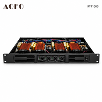 Amplificateur de puissance numérique de classe D 4 canaux AOFO RT41000 1U 1000W pour caisson de basses, système audio professionnel de scène