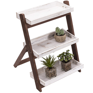 Estantes decorativos Estantería <span class=keywords><strong>Escalera</strong></span> Planta Flor Inclinación Estante <span class=keywords><strong>de</strong></span> <span class=keywords><strong>madera</strong></span> independiente <span class=keywords><strong>Escalera</strong></span> <span class=keywords><strong>de</strong></span> 3 niveles Soportes Maceta Estantes para plantas - Product Image 2