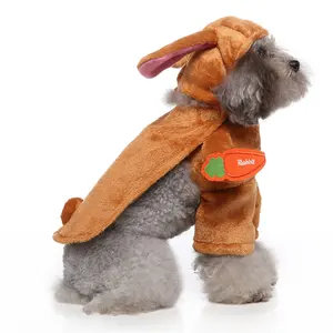 Cosplay tavşan köpek kostüm tatil için yeni tasarım Pet Hot Dog kostüm toptan köpek giysileri aksesuarları