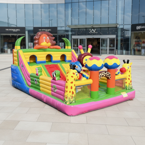 Parcs d'attractions personnalisés pour enfants, château gonflable extérieur commercial, résistant à l'eau, durable, écologique, en PVC - Product Image 4