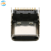 Connecteur USB Type C 3.1 16P de type SMT Jinbilai avec coque en acier inoxydable SUS301 et plastique LCP pour la charge de circuits imprimés