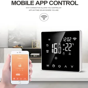 Avatto — Thermostat WiFi intelligent Tuya, chauffage électrique au sol, chaudière à eau/à gaz, télécommande, écran en verre miroir