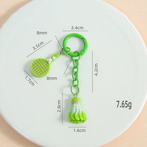 <span class=keywords><strong>Mini</strong></span> Raqueta Deportiva Multicolor, Llavero, Colgante, Regalo para Estudiantes, Llavero con Raqueta de Bádminton - Product Image 5