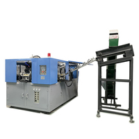 Máquina Sopladora de Botellas PET Totalmente Automática de Alta Producción, Dos Cavidades, Controlada por PLC, Componentes SMC, Motor y Rodamientos