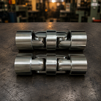 Accouplement universel en acier inoxydable CNC sur mesure, type charnière à rotule, pour arbre de transmission, usinage de précision, OEM ODM