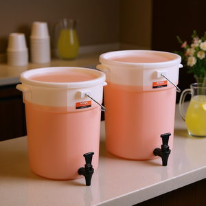 Distributeur de boissons en plastique Vevor de 5 gallons avec robinet pour jus, thé glacé, limonade, eau, usage commercial - Product Image 2