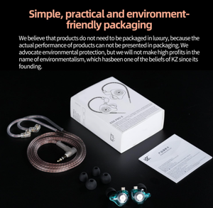 KZ EDX Pro X 1DD Écouteurs intra-auriculaires filaires HiFi avec câble <span class=keywords><strong>d</strong></span>étachable 2 broches de 0,75 mm, large plage de fréquences 20-40 kHz, pour le gaming, avec ou sans micro - Product Image 6