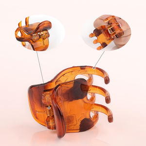 2 uds, venta al por mayor, pinza de garra de plástico, pinza de mariposa, garra de pelo liso, herramientas de peluquería - Product Image 2