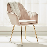 Fauteuils de salon en velours de style scandinave nordique avec fonction massage, design antique, pieds dorés