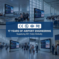 Système FIDS tout-en-un de qualité aéronautique avec écran LCD 1000 nits, terminal intégré, concentrateur universel, affichage d'informations de direction, SDK pour projets de métro