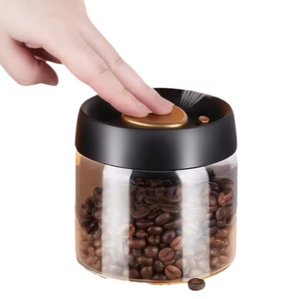 Barattolo in <span class=keywords><strong>Vetro</strong></span> Borosilicato Trasparente <span class=keywords><strong>di</strong></span> Alta Qualità <span class=keywords><strong>per</strong></span> Conservazione Alimenti, Caffè e Noci, Personalizzabile - Product Image 1