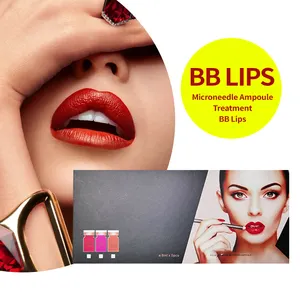 Bb lipstik riasan permanen, Kit bibir pencerah bibir gelap Serum Meso Semi permanen mesin tato bibir