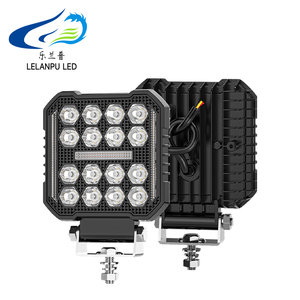 LELANPU Barra de Luz <span class=keywords><strong>LED</strong></span> Ámbar para Camión, 3030 16SMD 18W 4 Pulgadas, Foco Auxiliar Externo para Conducción Todoterreno, Luz de Trabajo <span class=keywords><strong>LED</strong></span> para <span class=keywords><strong>Scania</strong></span> - Product Image 1