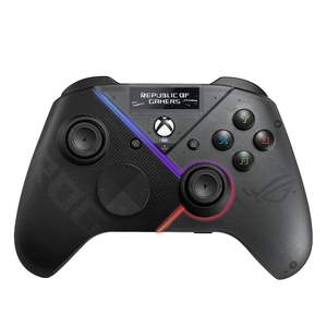 Manette sans fil Bluetooth ROG Raikiri Pro avec écran OLED et boutons programmables, piles incluses - Product Image 1