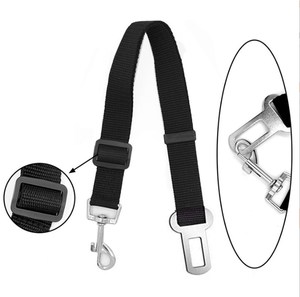 Cinturón de Seguridad para Mascotas de Nailon, Cinturón de Seguridad para Perros con Hebilla para Asiento de Coche, con Decoración de Cintas, Correa de Tracción para la Seguridad del Perro - Product Image 4