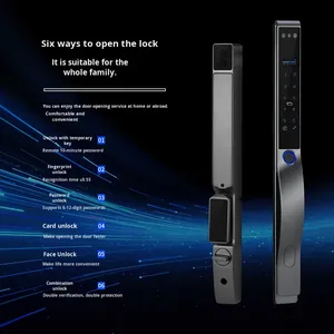 Tuya Wifi đầy đủ cửa tự động khóa thông minh không thấm nước 3D mặt lòng bàn tay tĩnh mạch nhận dạng vân tay mật khẩu thông minh cho an toàn - Product Image 2
