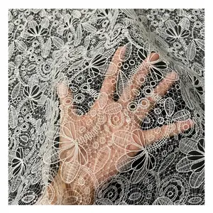 fishing wire thin embroidery tulle Lace garment summer fabric wedding dress lace