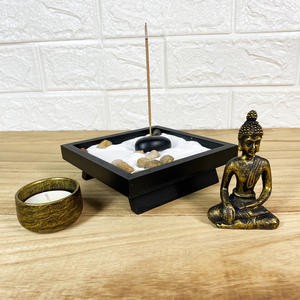Shunxu personalizado Zen jardín escritorio estatua de <span class=keywords><strong>Buda</strong></span> portavelas - Product Image 3