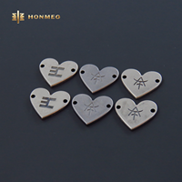 HONMEO OEM ODM Étiquette métallique personnalisée en alliage de zinc pour vêtements, jeans, chaussures et sacs, avec logo