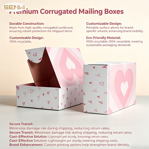 Cajas de Cartón Corrugado para Envío Postal a Precio Económico, Empaque Personalizado para Regalo con Patrón Rosa y Grosor de 2 mm - Product Image 5