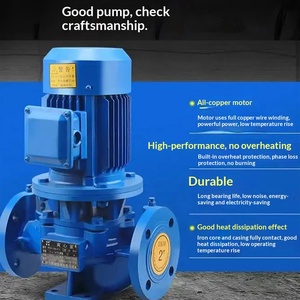 Pompe centrifuge verticale à bride simple ISG/IRG en fonte, pompe de surpression multi-étages pour circulation d'eau chaude 0.5 IS - Product Image 2