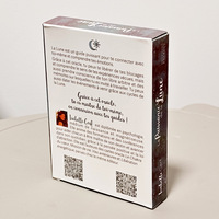 Cartes de Manifestation Personnalisées 350 g/m² – Jeu de Manifestation Doux au Toucher avec Guide – Impression de Cartes Oracle Minimalistes Blanches de Luxe