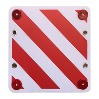 Panneau de signalisation routière réfléchissant haute visibilité pour porte-vélos en plastique 50x50cm, panneau creux imprimé en sérigraphie, signalisation de danger pour la sécurité routière